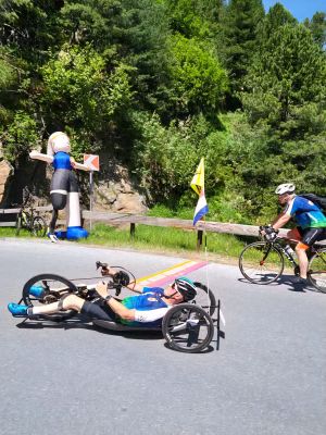 Handbike Lucien de Louw en Nike Boor (1)