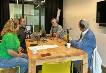 Tessa de Wekker, Hendrik Meijnders, Guido Davio en André de Jeu