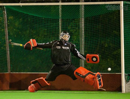 Peter van Baak op het hockeyvald