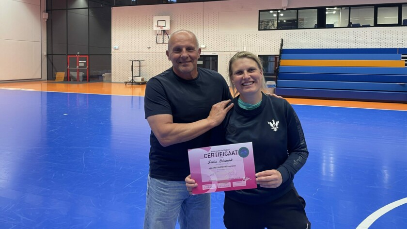 ASM-founder Rene Wormhoudt met Saskia Bleumink