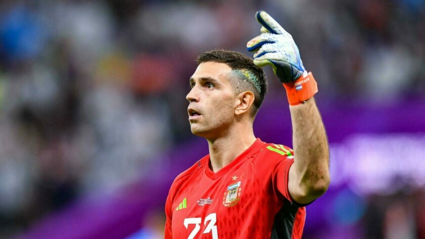Emiliano Martínez op het WK in 2022 ©SCSIcon Sport