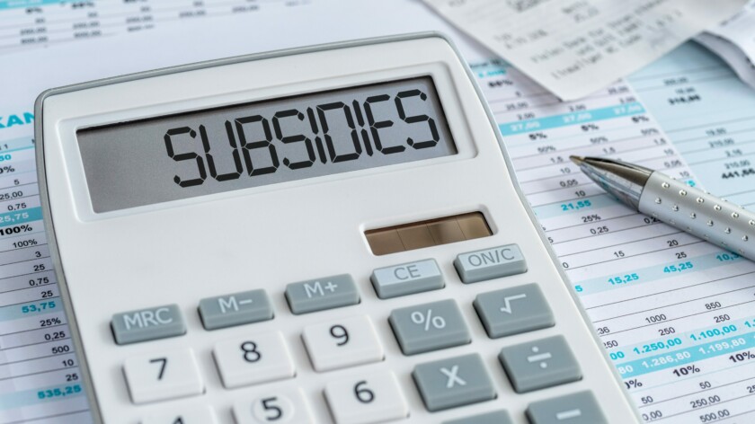 Subsidies shutterstock 2187300079