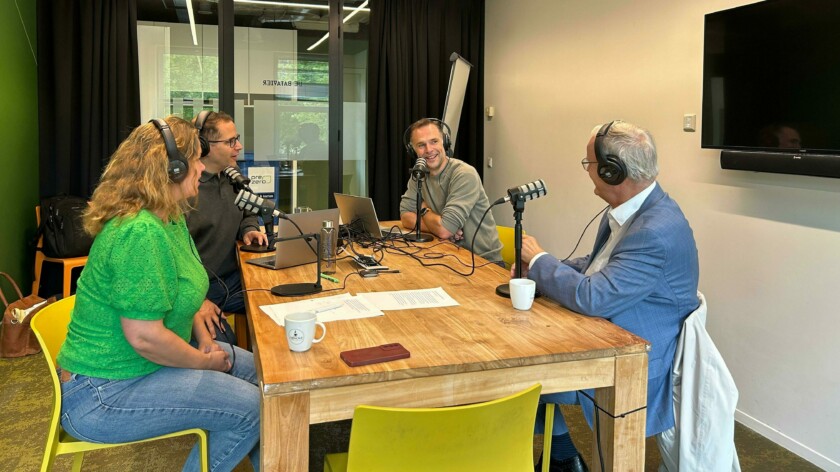 Tessa de Wekker, Hendrik Meijnders, Guido Davio en André de Jeu