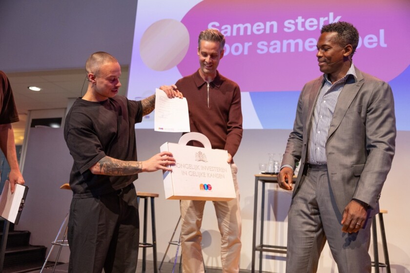 Nick Hoogendorp, Ruben Buijserd en Remy Bonjasky bij de sportieve troonrede ©Ingrid Jongens