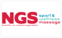 Logo Nederlands genoodschap voor sportmassage met haarlijntjes